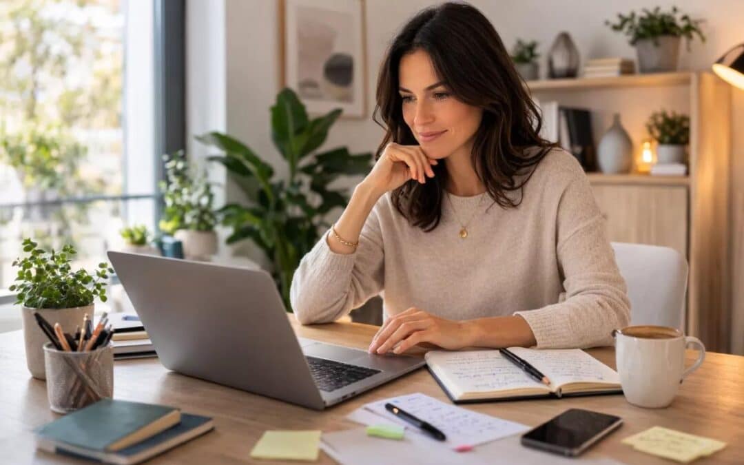 Small business owner evaluating AI automation tools and existing business software.